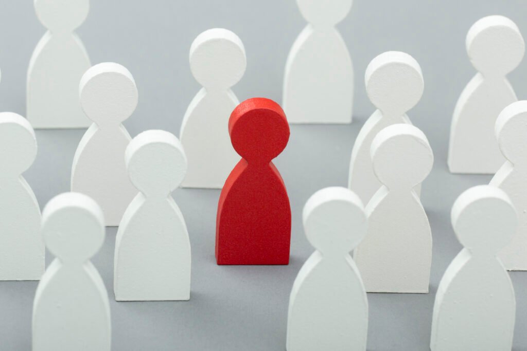 still life business roles with various pawns